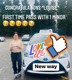 New Way Driving School - Pupil Driving Test Pass