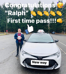 New Way Driving School - Pupil Driving Test Pass