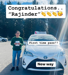 New Way Driving School - Pupil Driving Test Pass