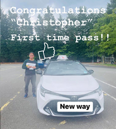 New Way Driving School - Pupil Driving Test Pass