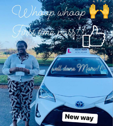 New Way Driving School - Pupil Driving Test Pass