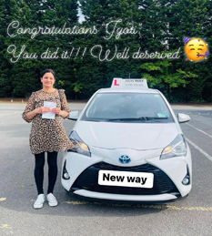 New Way Driving School - Pupil Driving Test Pass
